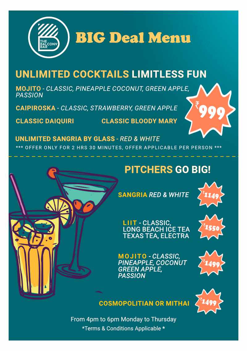 Unlimited Cocktails Offer